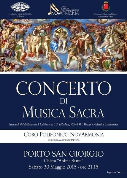 CONCERTO DI MUSICA SACRA  - 30/05/15